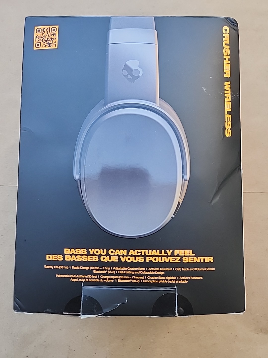 Skullcandy Crusher Wireless over-Ear Headphones, Black