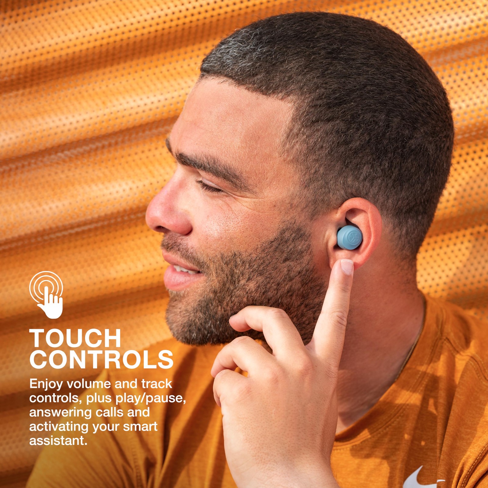 JLab Go Air Pop True Wireless Bluetooth Earbuds + Charging Case, Slate