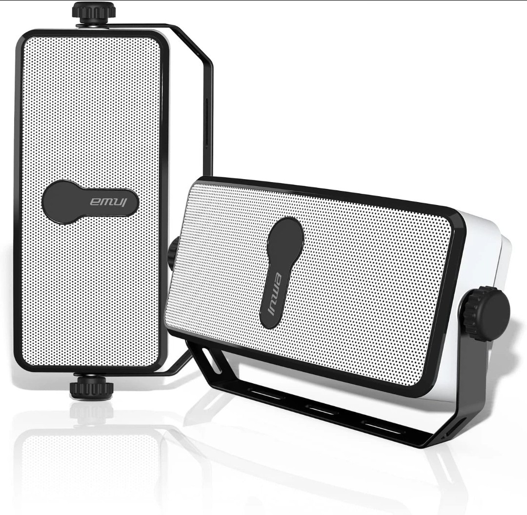 Inwa Bluetooth Outdoor Speaker, IPX5 Waterproof Wall Mount White
