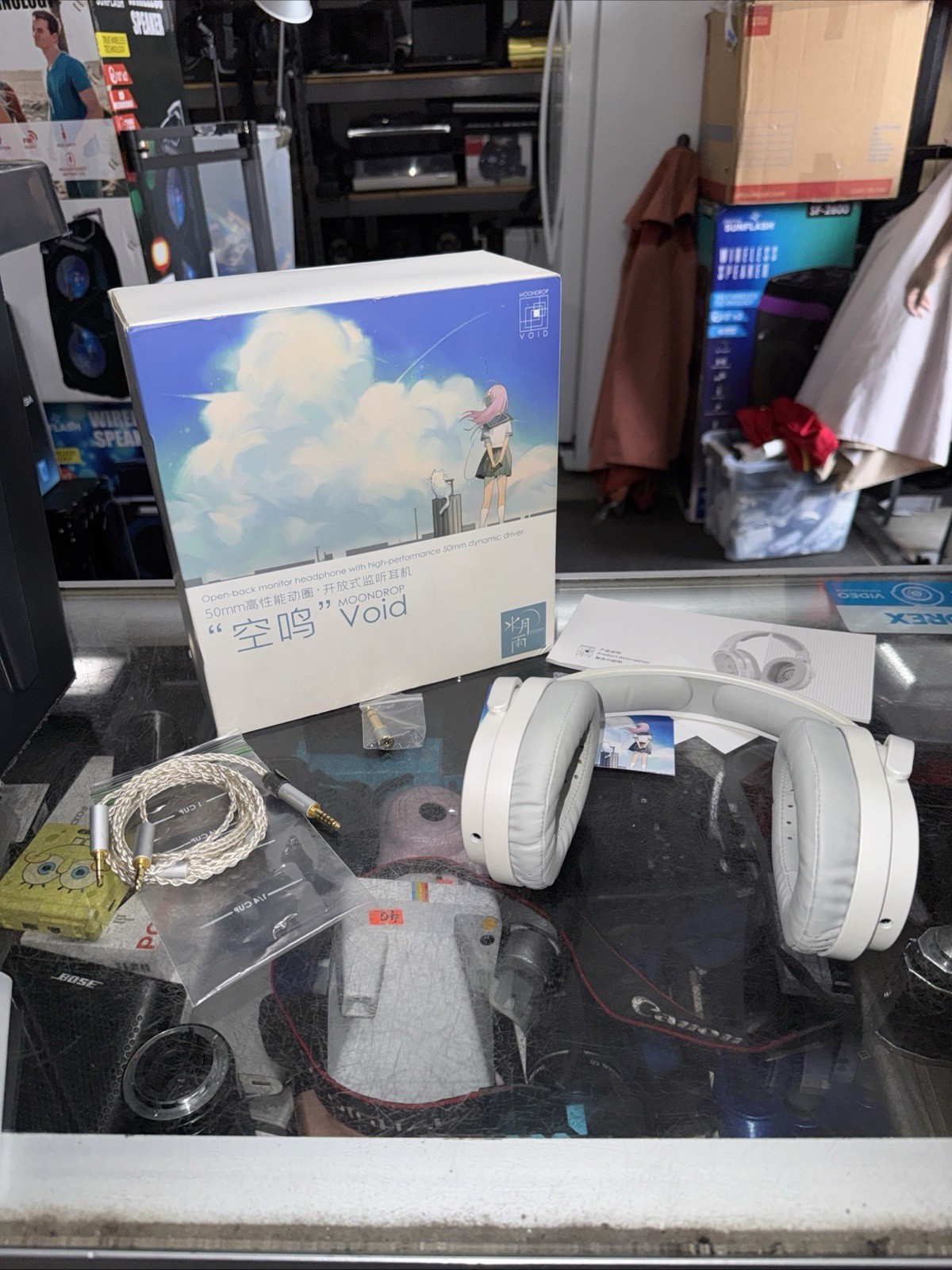 MOONDROP VOID Open-Back Dynamic Headphones 50mm Driver 110dB 64Ω