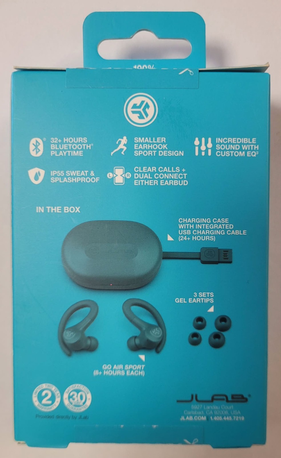 JLab GO Sport+ True Wireless Earbuds – New!