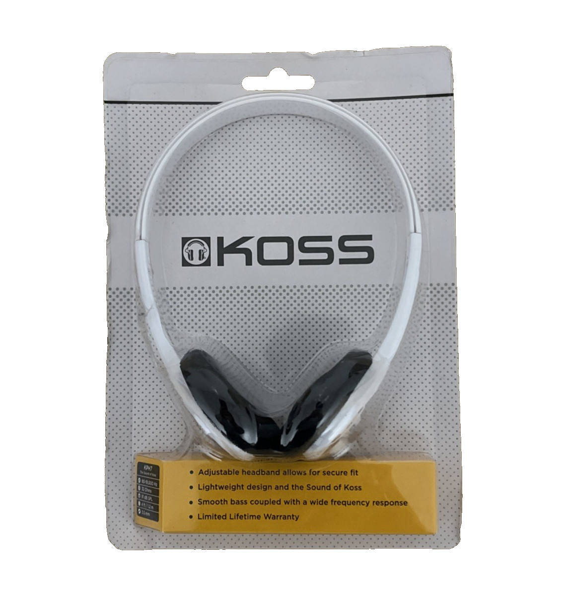 Koss KPH7 Lightweight On Ear Portable Headphones with Adjustable Headband