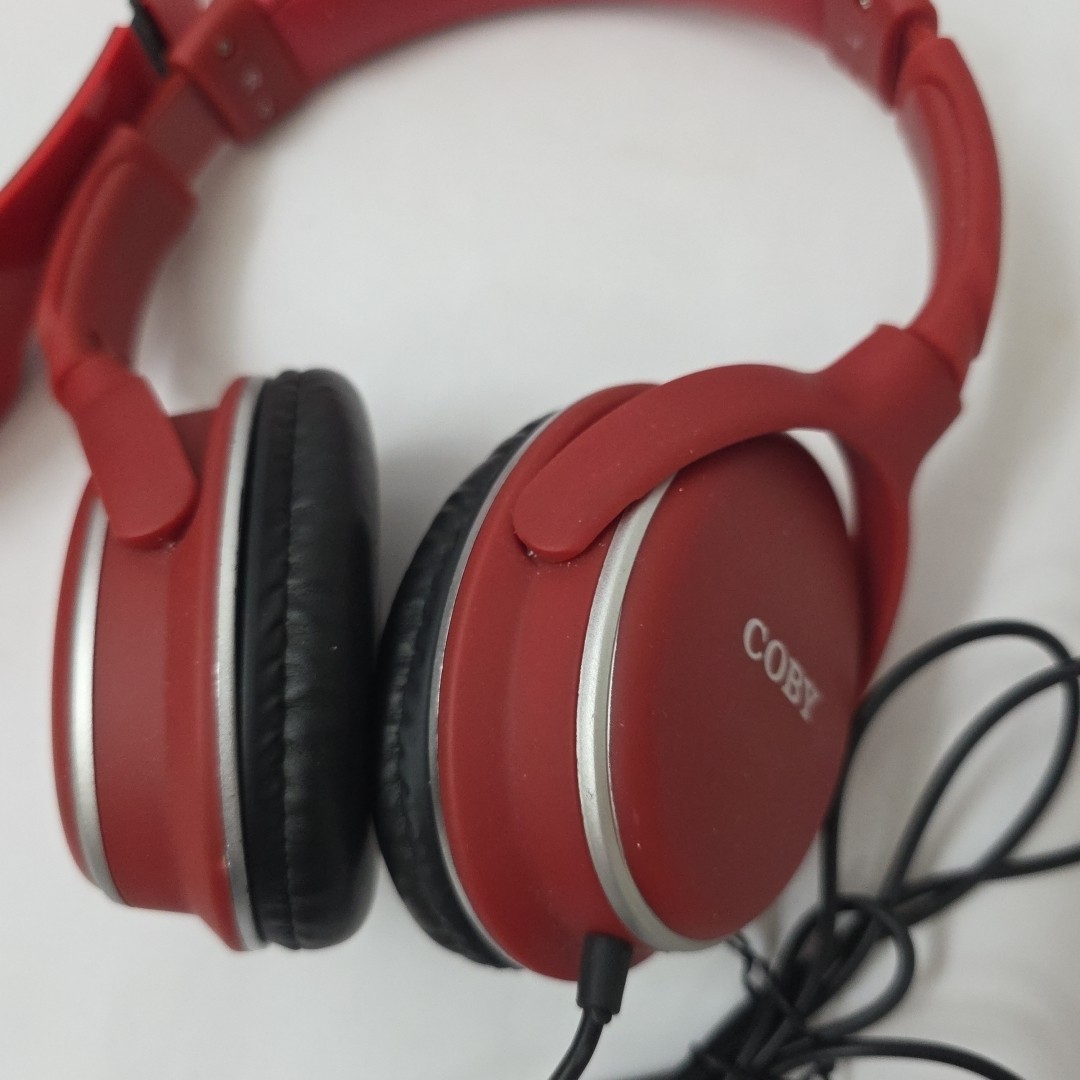 Coby Wired Headphones & Bacardi Promo Over Ear Stereo Headset Lot Working