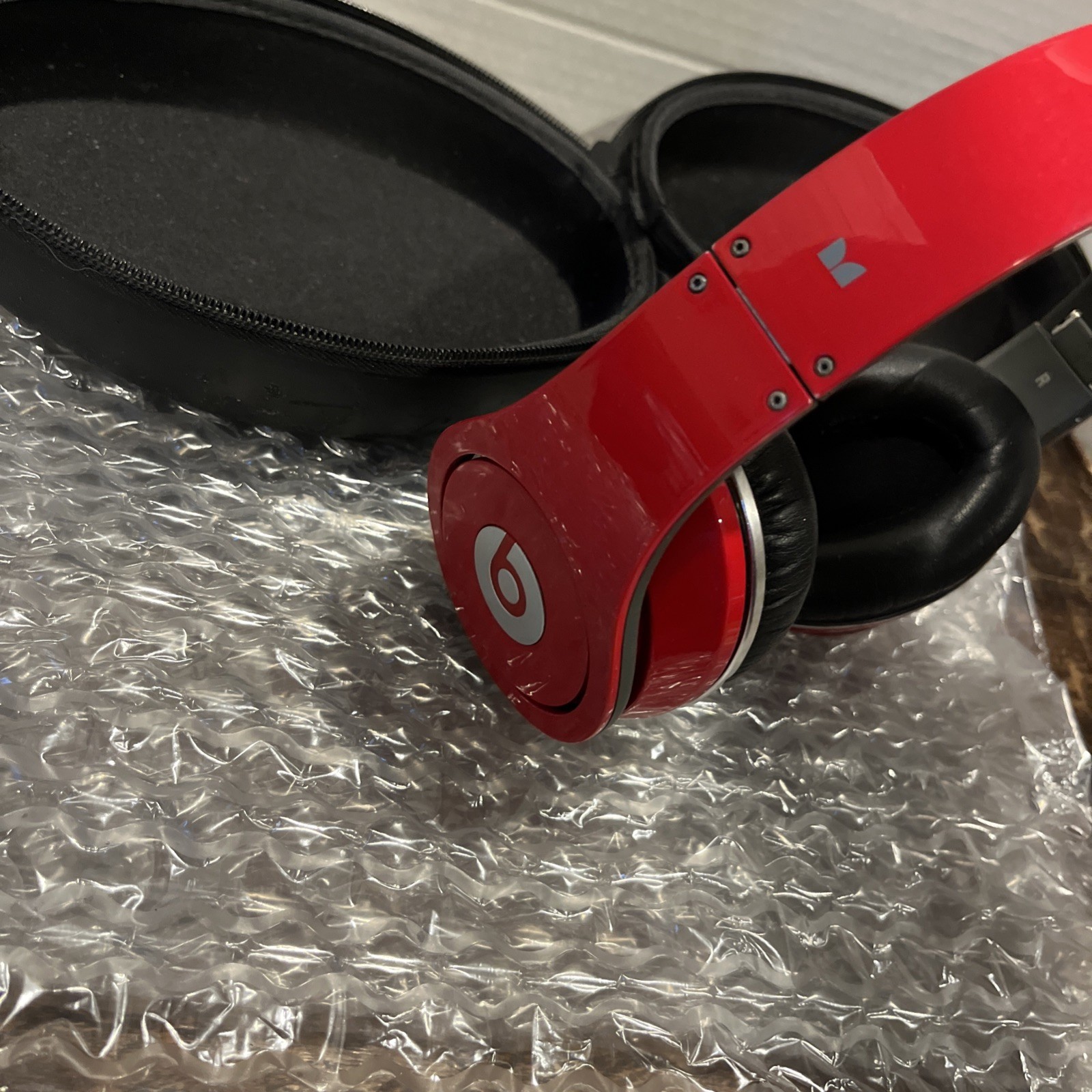 beats monster Studio headphones Red And Black With Case
