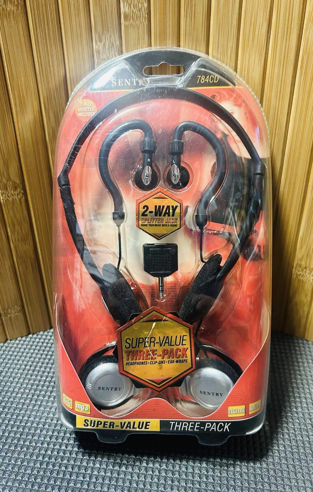 Sentry Headphones Super-Value Three-Pack Bundle-New Sealed-Fast Free Shipping
