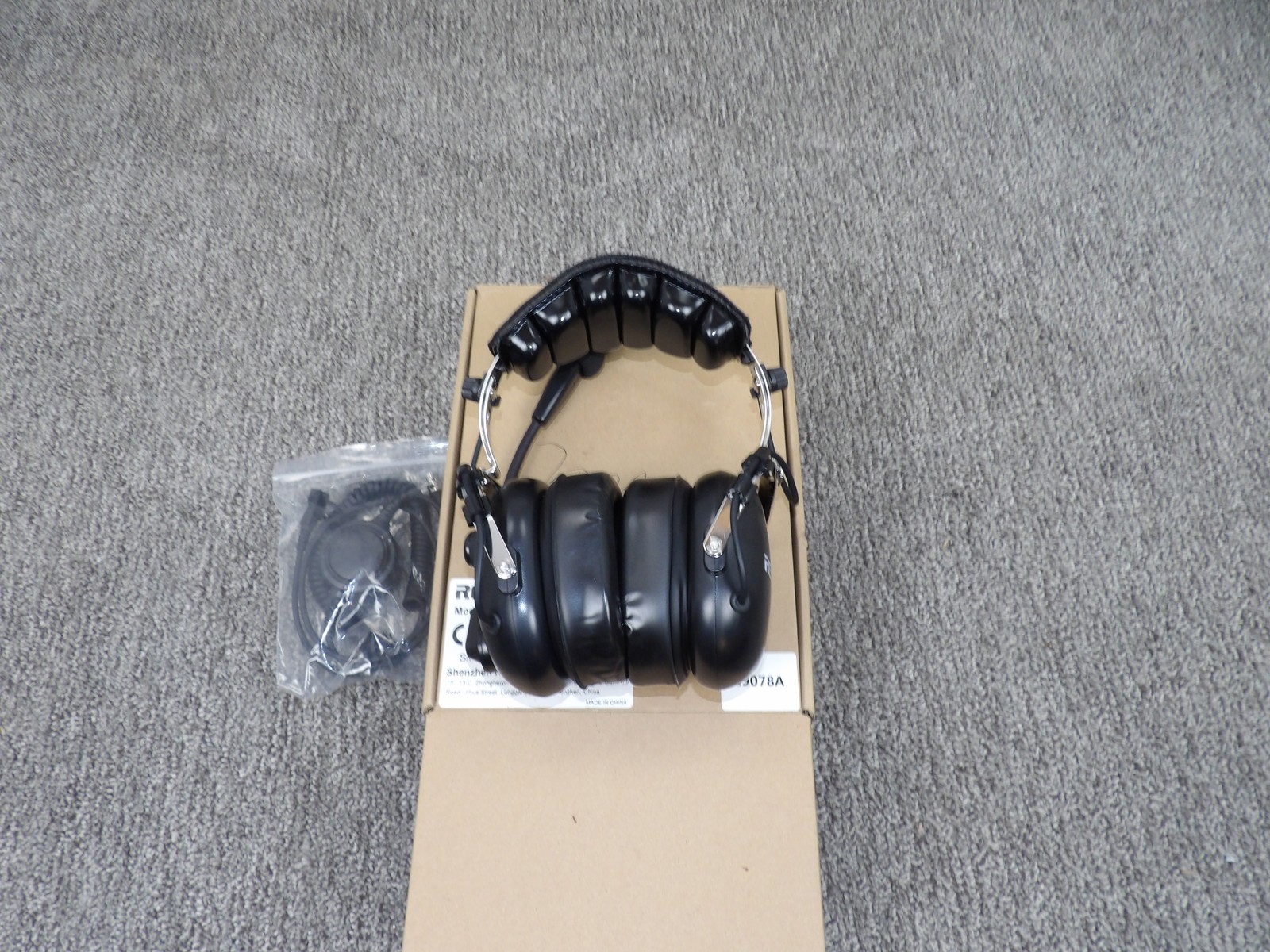 Retevis EH070K Heavy Duty Over-Ear Headset with Boom Mic for Two-Way Radio