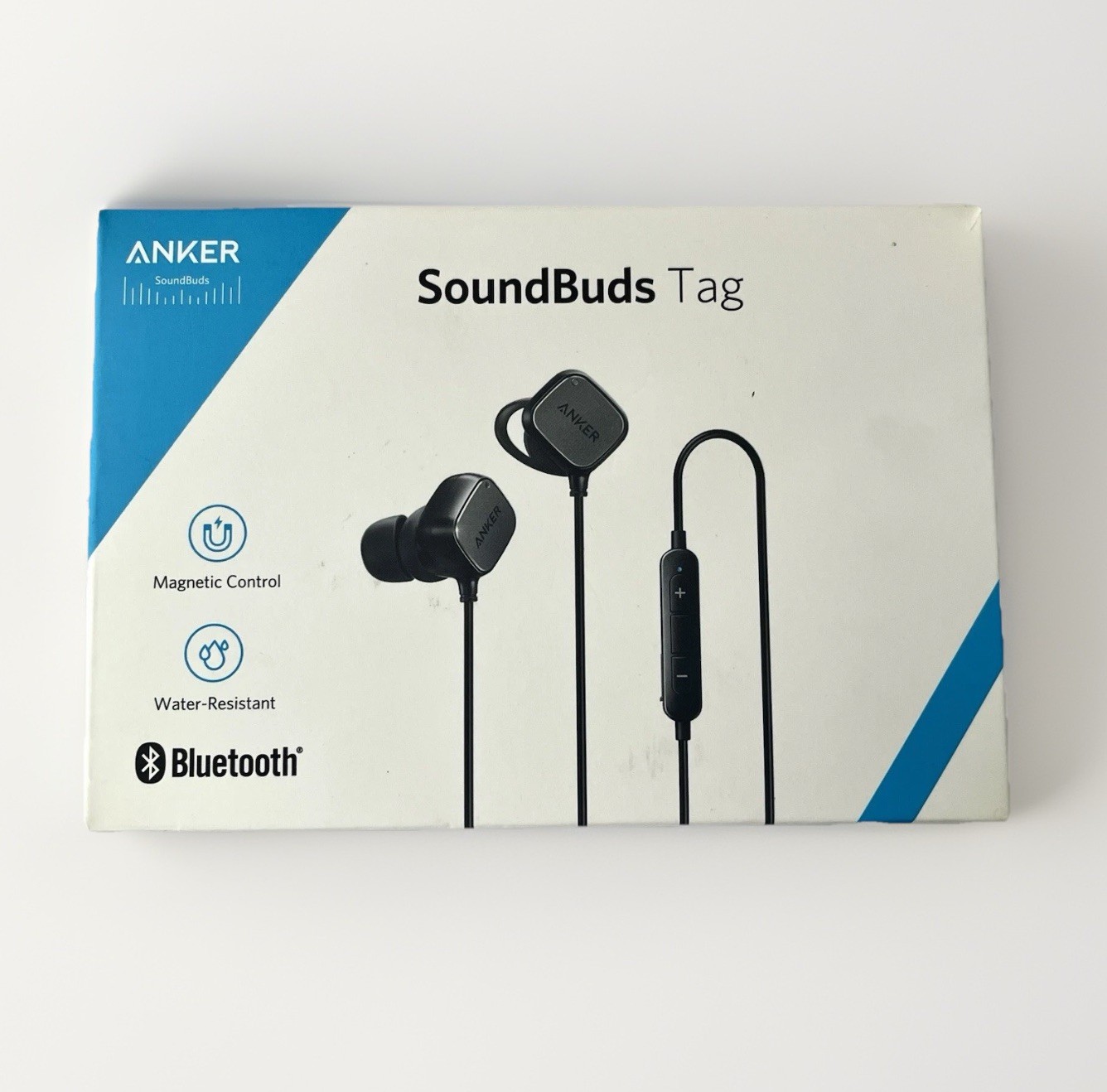 NOB Anker SoundBuds Tag Bluetooth In-Ear Headphones Black, Water-Resistant.