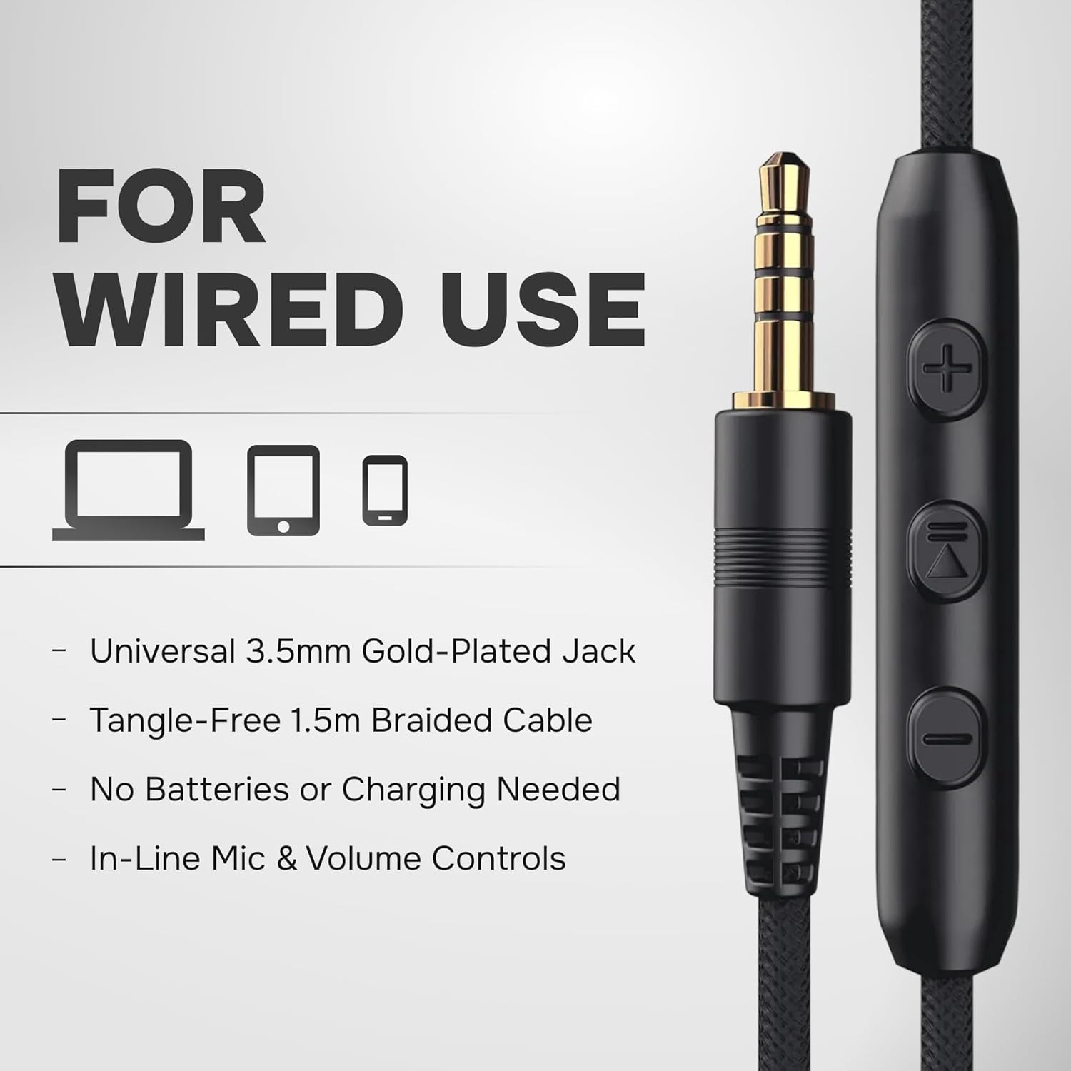 CL750 Adults & Kids Headphones with Cord – Plug-In over Ear Headphones Wired wit