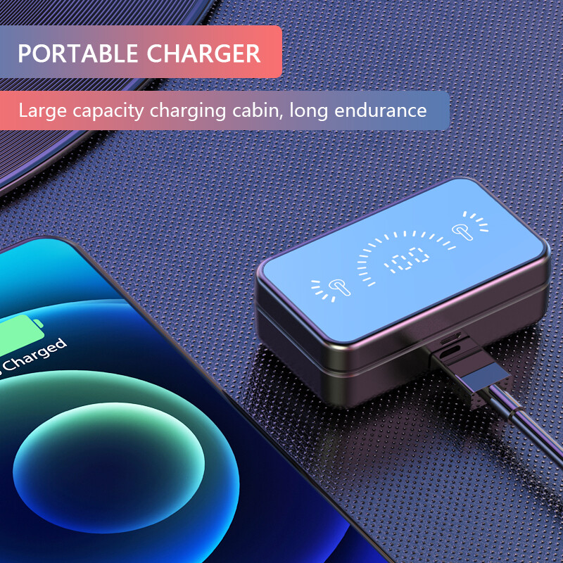 Bluetooth 5.0 Wireless Earbuds Headphone Headset Noise Cancelling TWS Waterproof