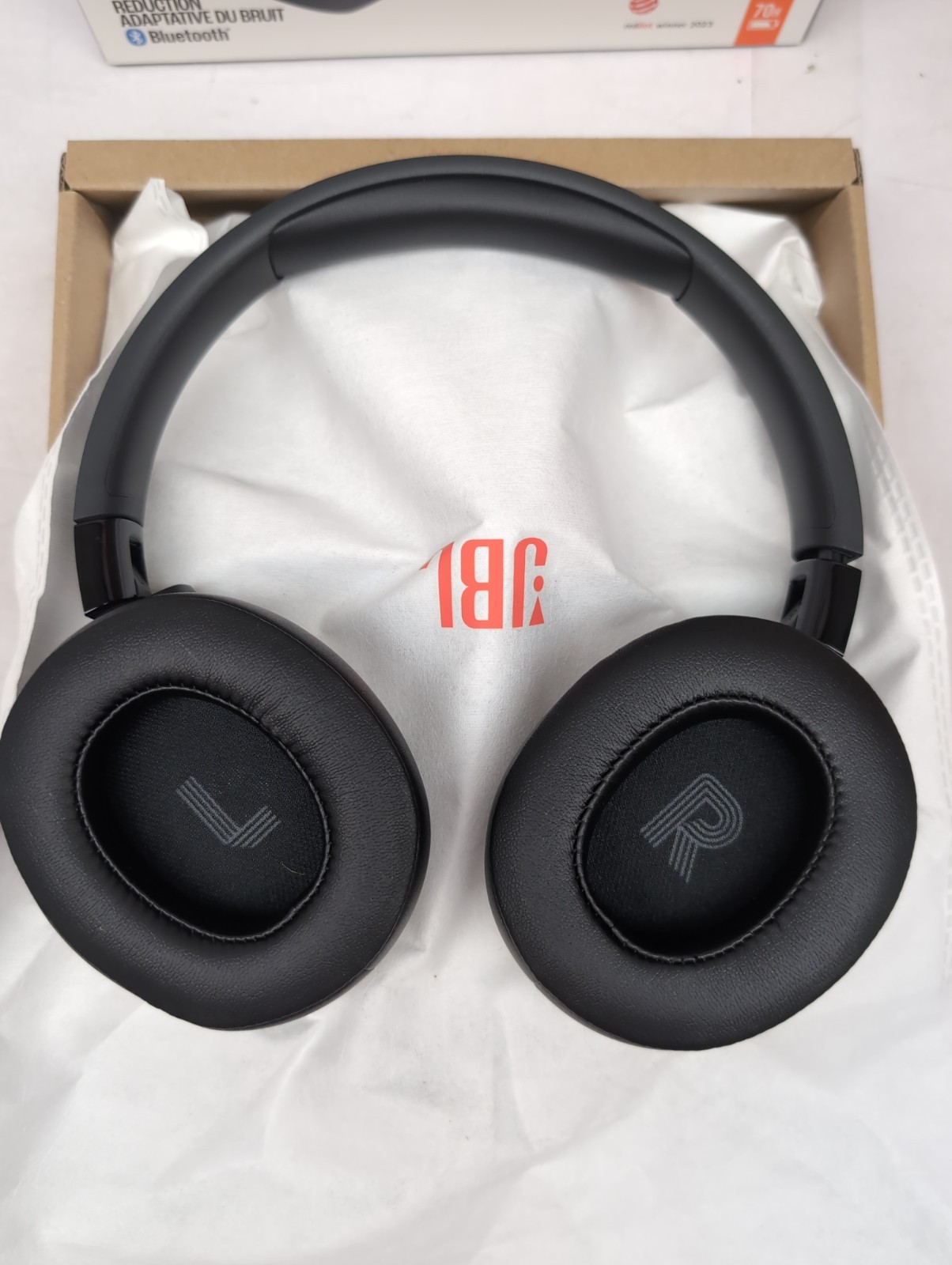 JBL Tune 770NC Adaptive Noise Cancelling Wireless Over-Ear Headphone – Black A54