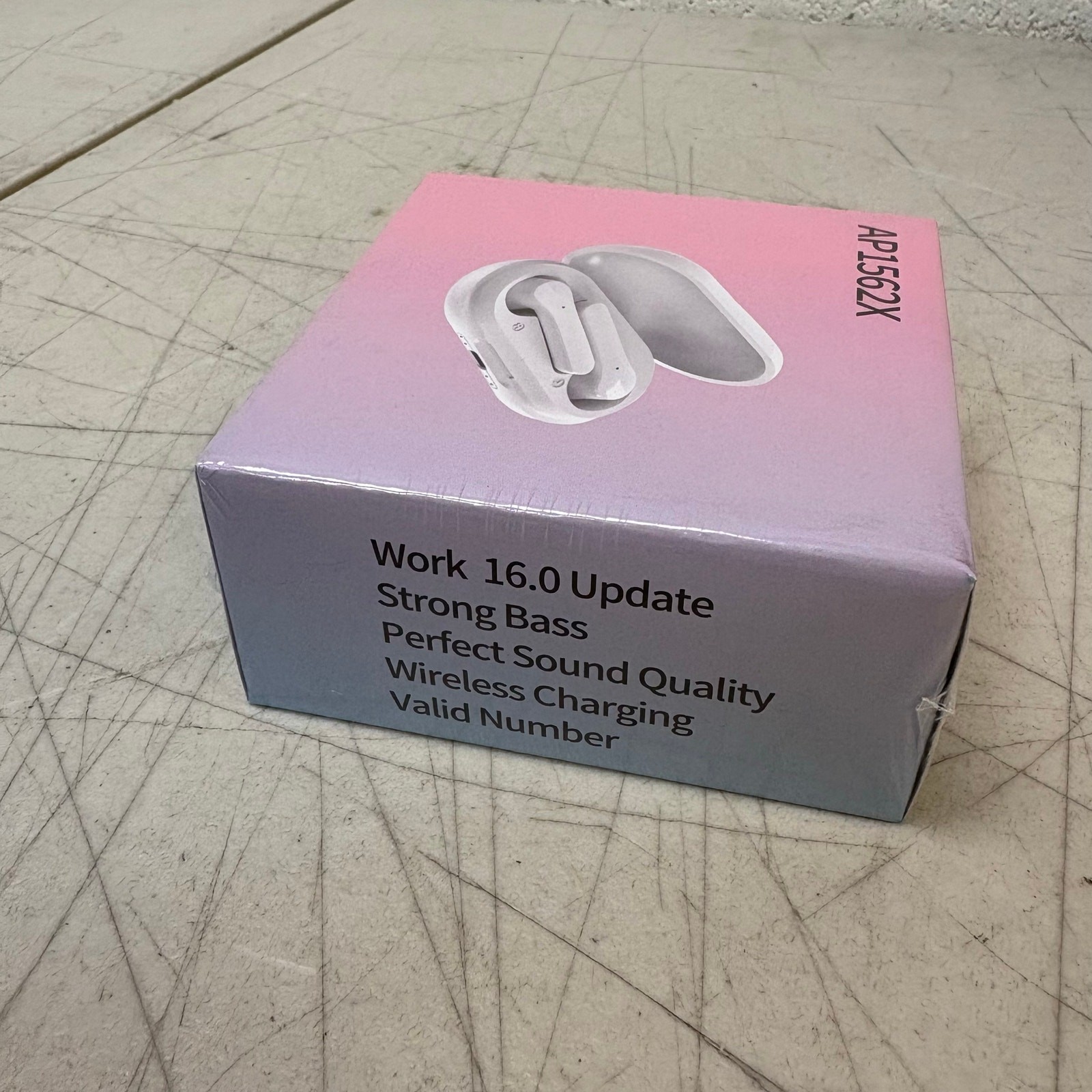 True Wireless Earbuds with Charging Case, Bass Music Sound – White AP1562X
