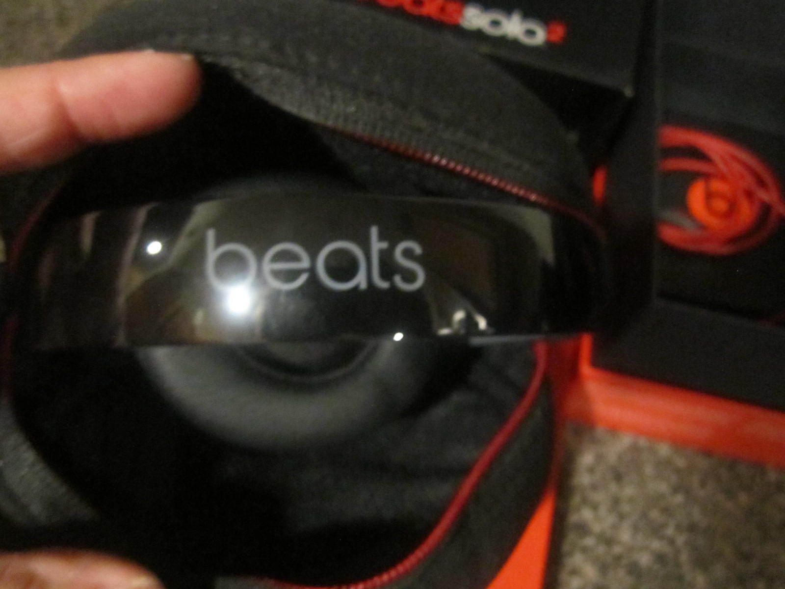 Beats Solo 2 Headphones (Wired) Black and Red