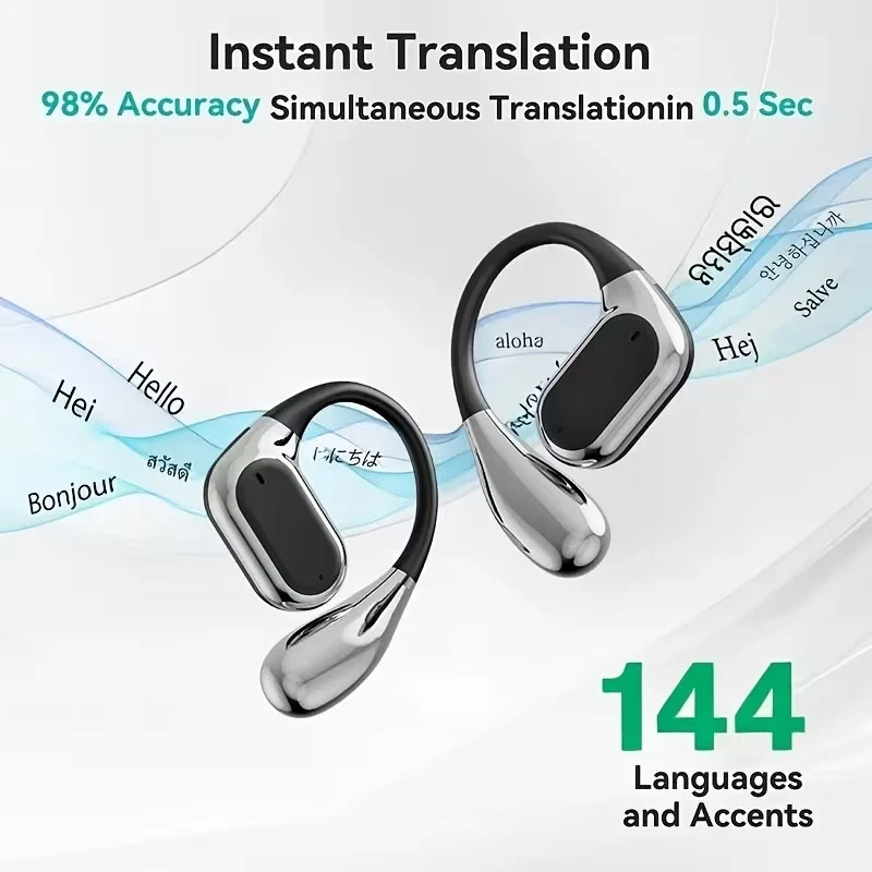 AI Language Translation Earbuds Real Time 3-in-1 Translator Earbuds