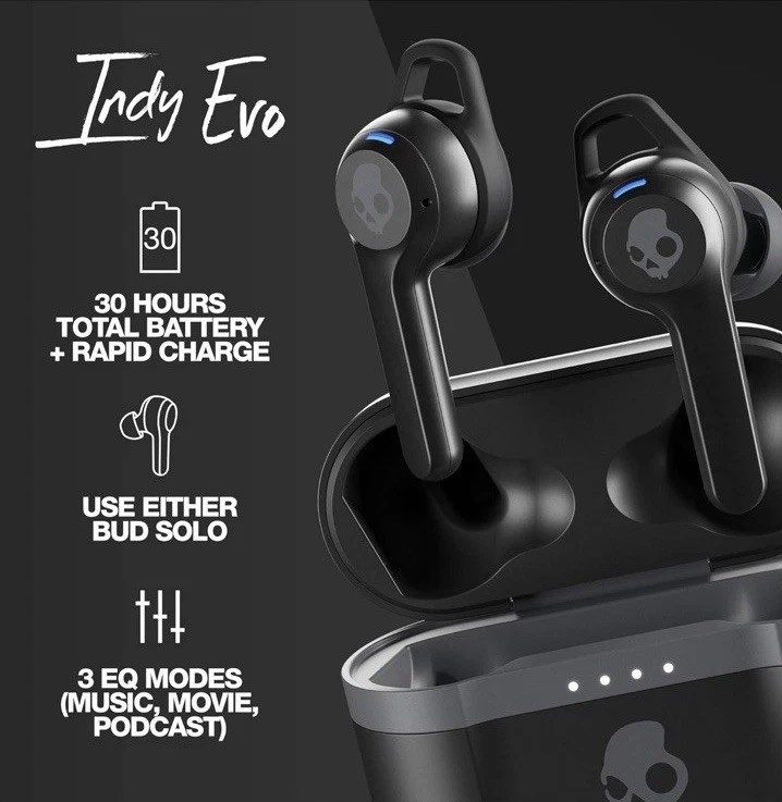 Skullcandy Indy Evo True Freedom Amplified True Wireless Ear Earbuds NEW IN BOX