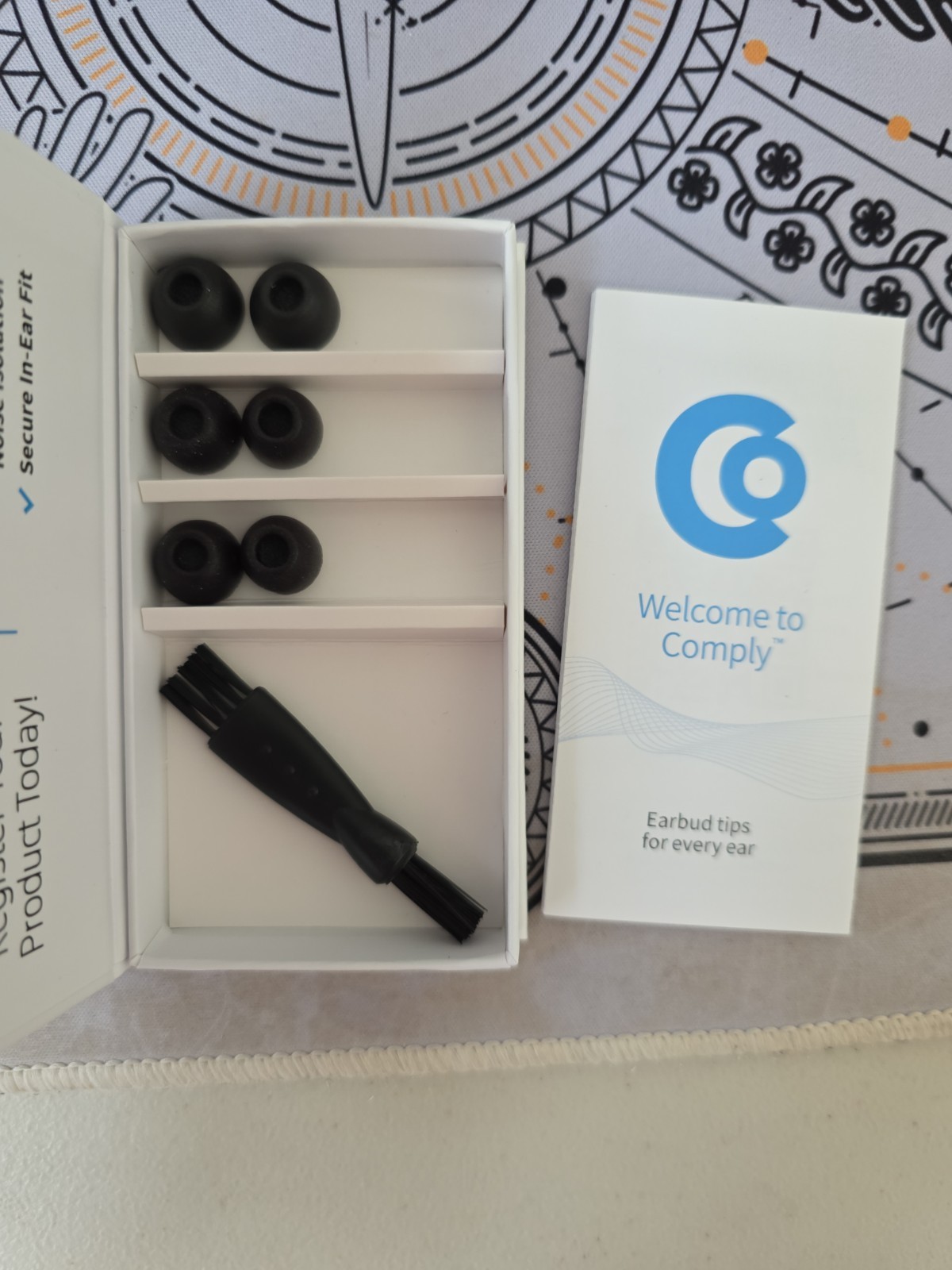 BARELY USE Sennheiser MOMENTUM True Wireless 4 Earbud Denim W COMPLY FOAM TIPS