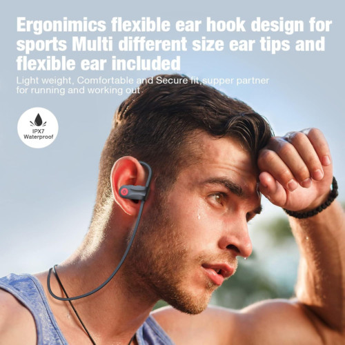 Boean Bluetooth Headphones, Wireless Headphones with 16 Hours Playtime Black