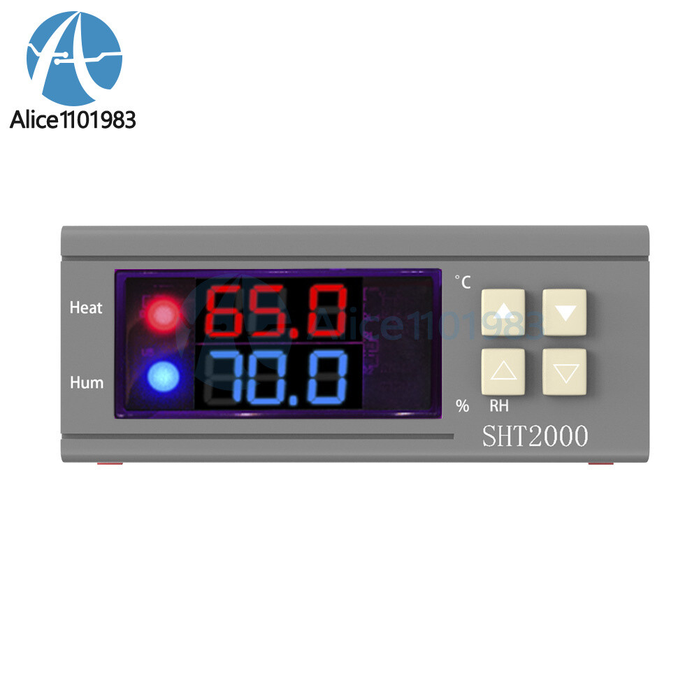 100x SHT2000 10A Temperature Humidity Hygrometer Controller Thermostat DC 12-72V