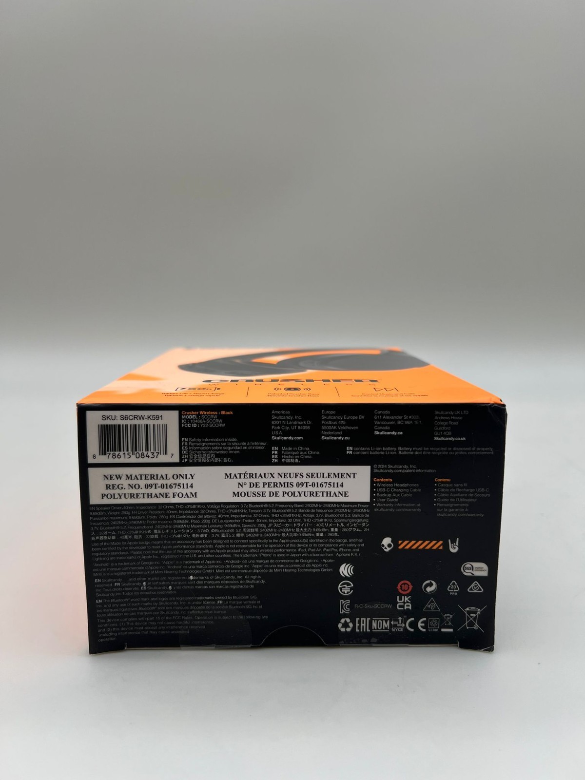 Skullcandy Crusher Wireless Over-Ear Bluetooth Headphones