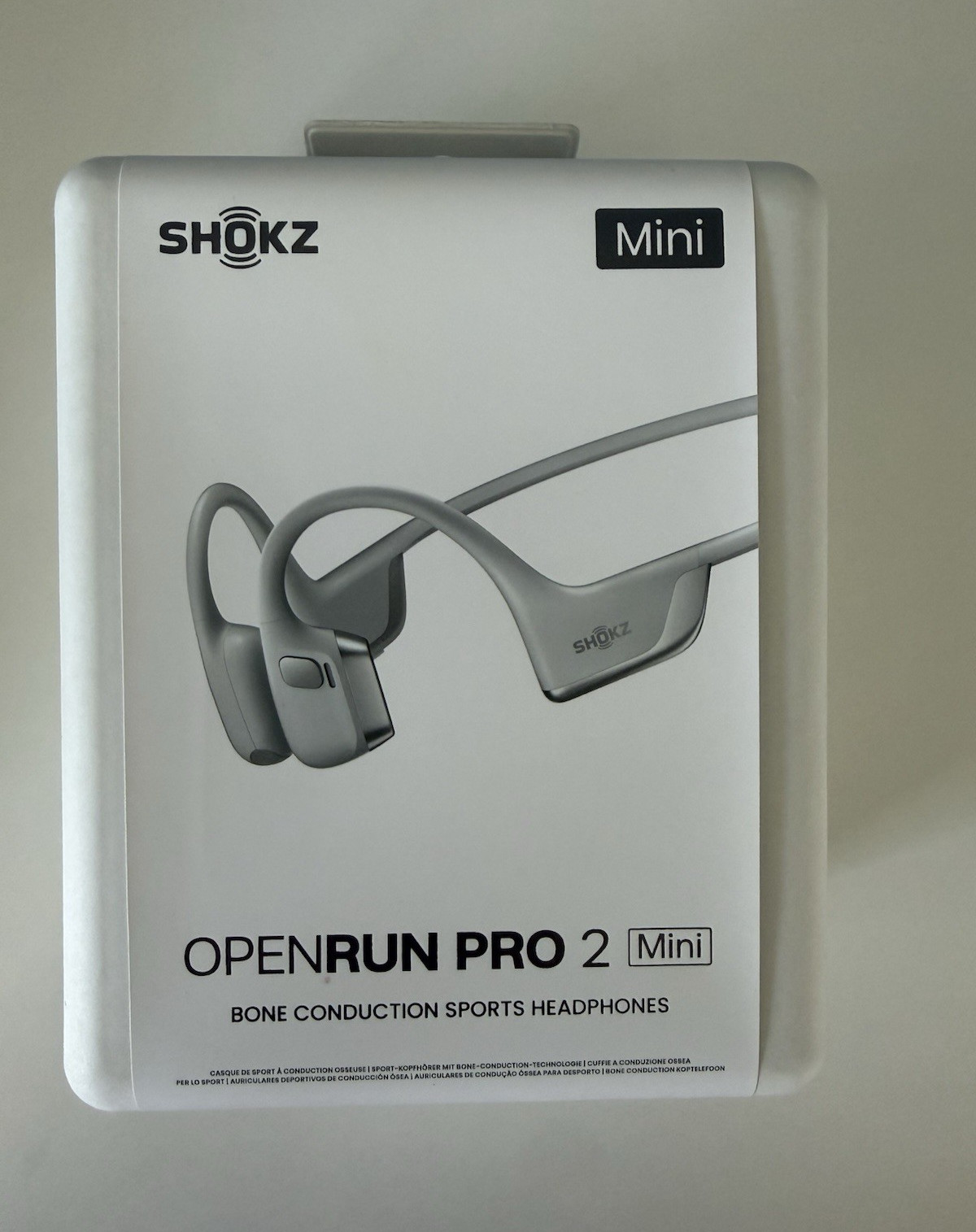 Shokz OpenRun Pro 2 Mini Bone Conduction Bluetooth Headband Headphones Silver