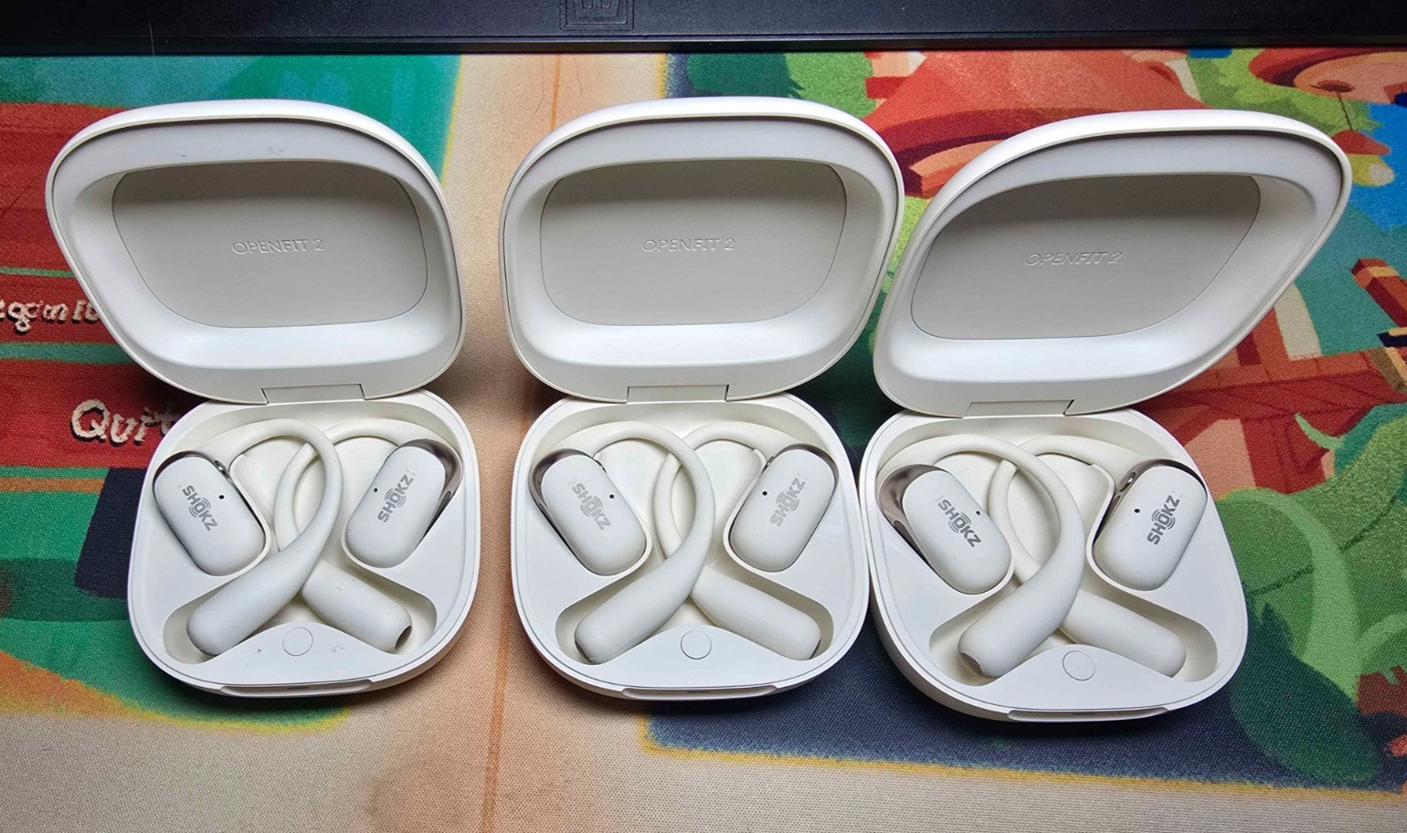Shokz OpenFit 2 Open-Ear Bluetooth Wireless Earbuds – Beige