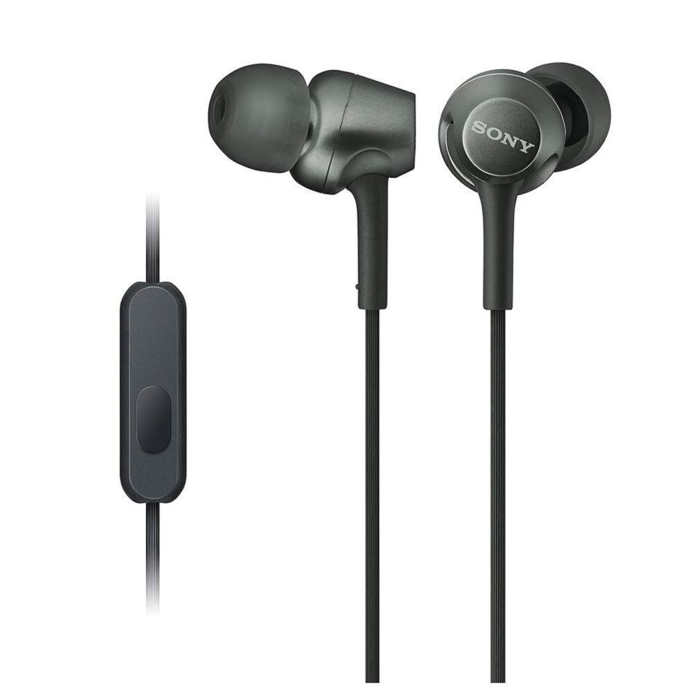 SONY MDR-XB55AP Bass Booster In-Ear Headphones In-line Remote Mic Black