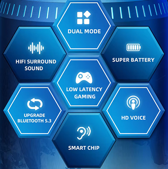 Lenovo GM2 Pro Bluetooth 5.3 Sport Headset Dual Mode HD Call Noise Reduction Ear