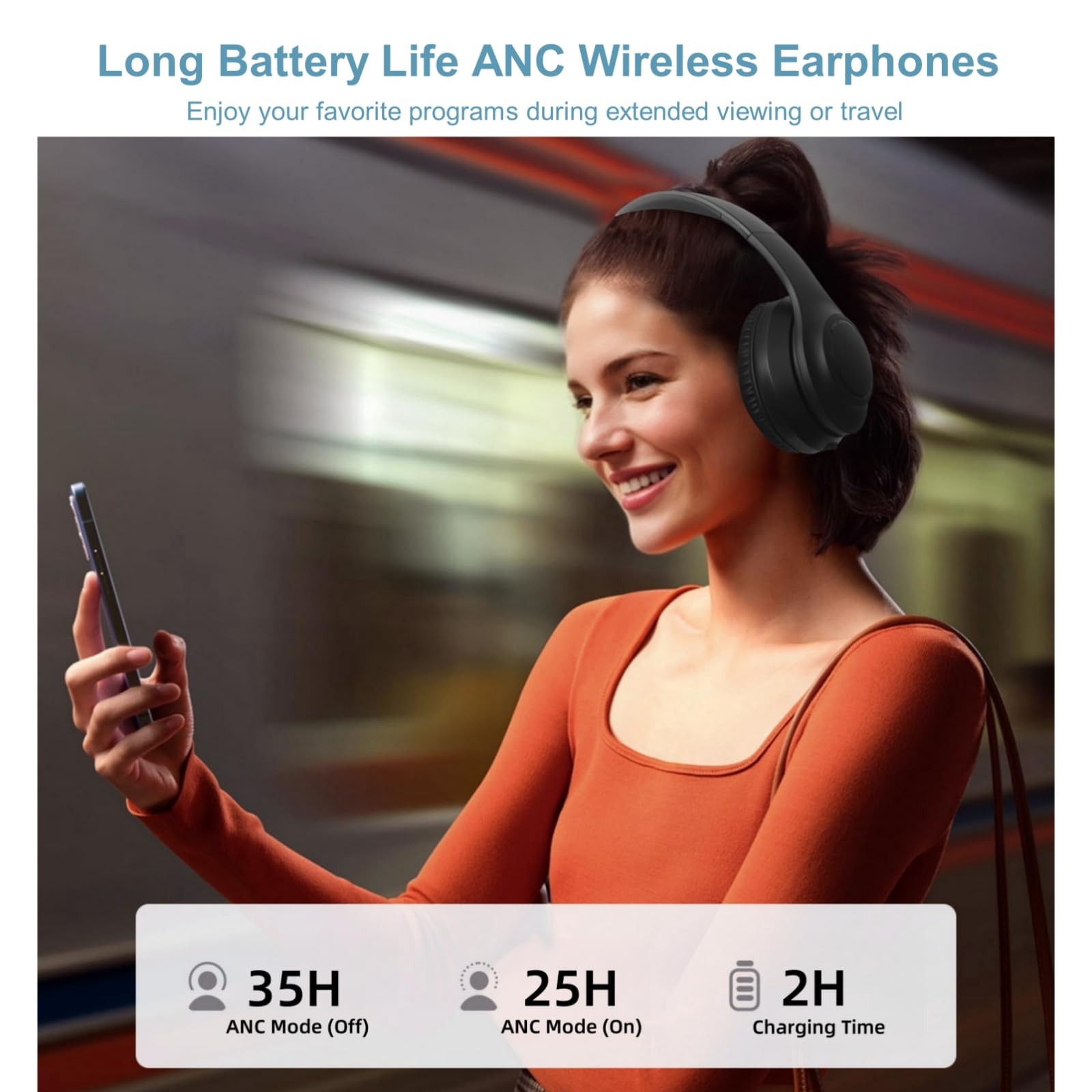 Wireless Over-Ear TV Headphones for Seniors with ANC, Bluetooth 5.3 & 3-in-1 …