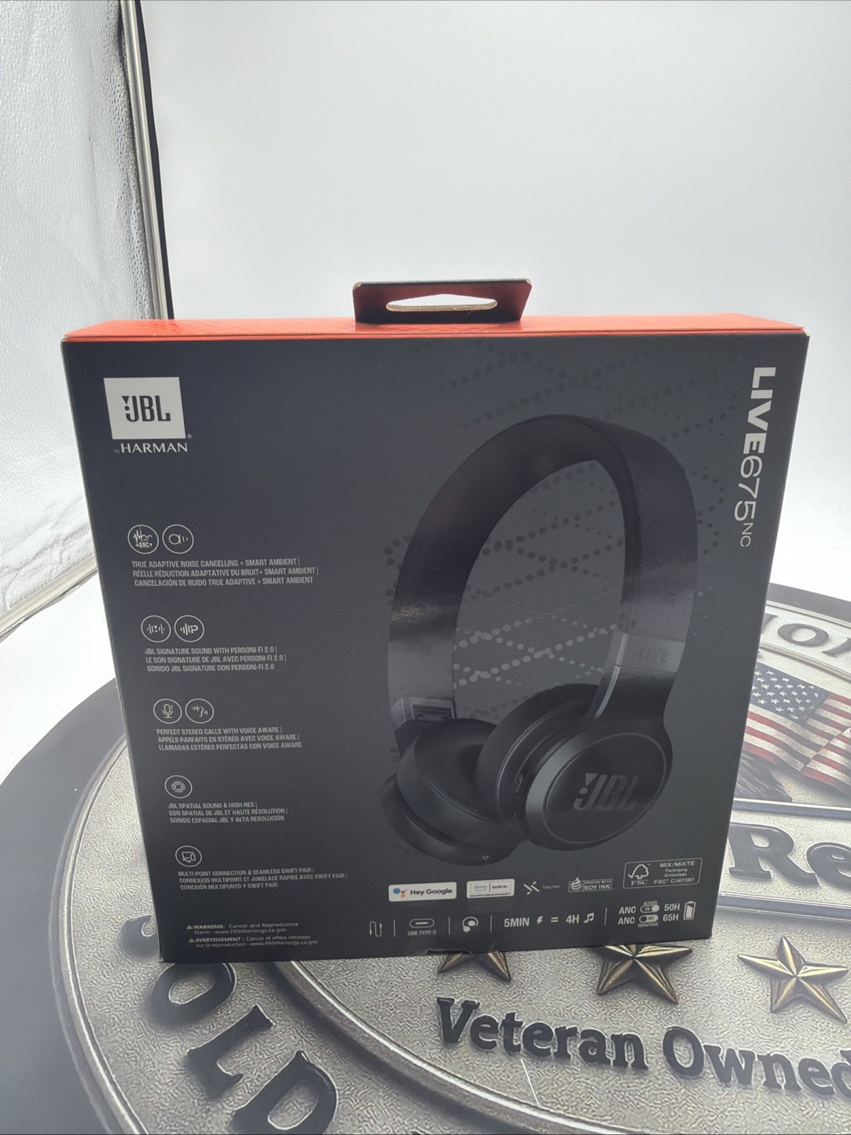 JBL Live 675NC True Adaptive Noise Cancelling Bluetooth Headphones –