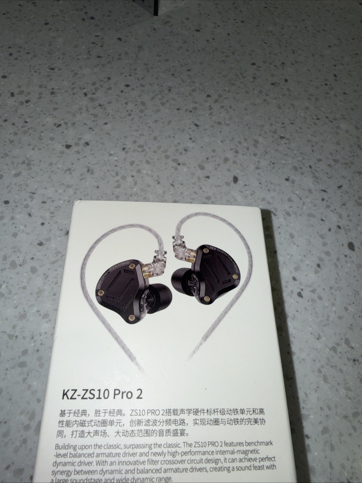 Linsoul KZ-ZS10 Pro 2 New Generation Hybird Gaming Hifi Wired Earbuds W/Mic