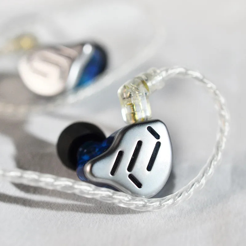 KZ ZAX 7BA+1DD Hybrid In-Ear Monitors HIFI Wired Earphones Detachable Cable