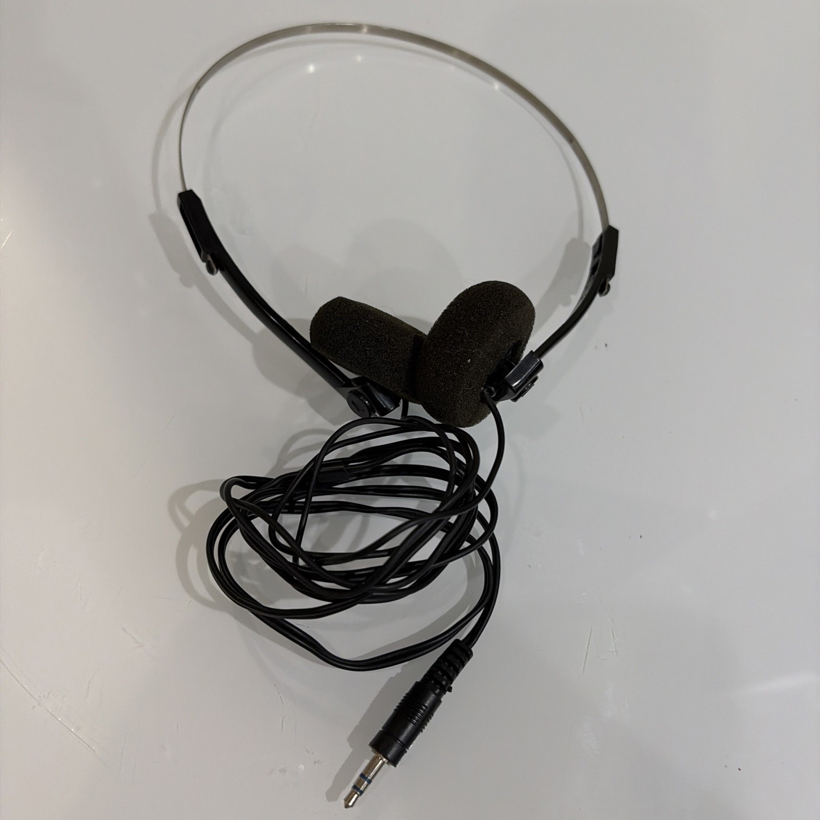 Vintage Wired Adjustable Headphones Lot Black & Orange