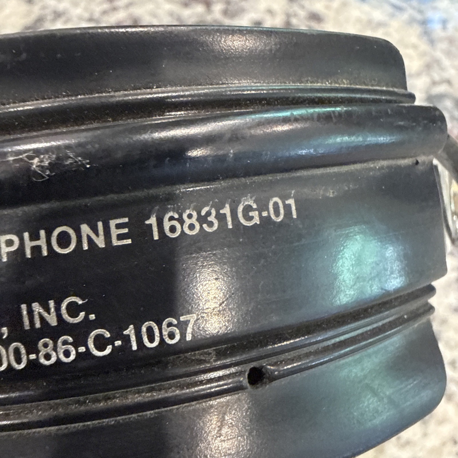 David Clark 16831 G-01 Aviation Communication Headset (Untested)
