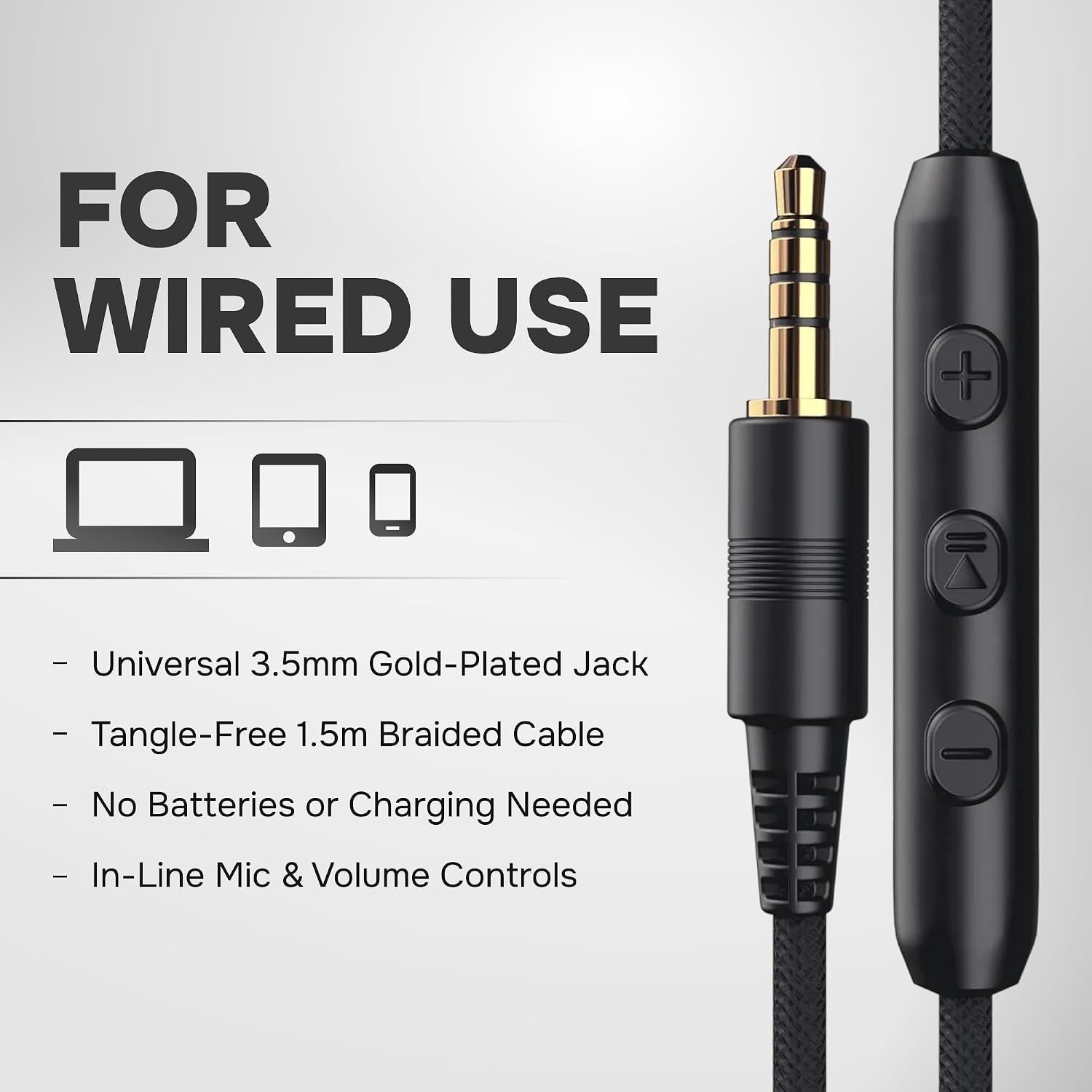 CL750 Adults & Kids Headphones with Cord – Plug-In