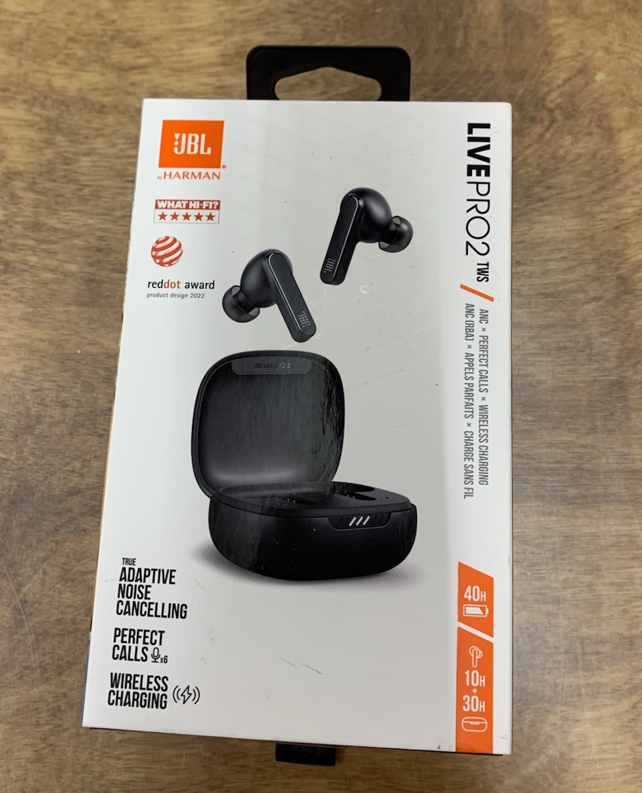JBL Harman Live Pro 2 TWS True Wireless Noise Cancelling Earbuds Black