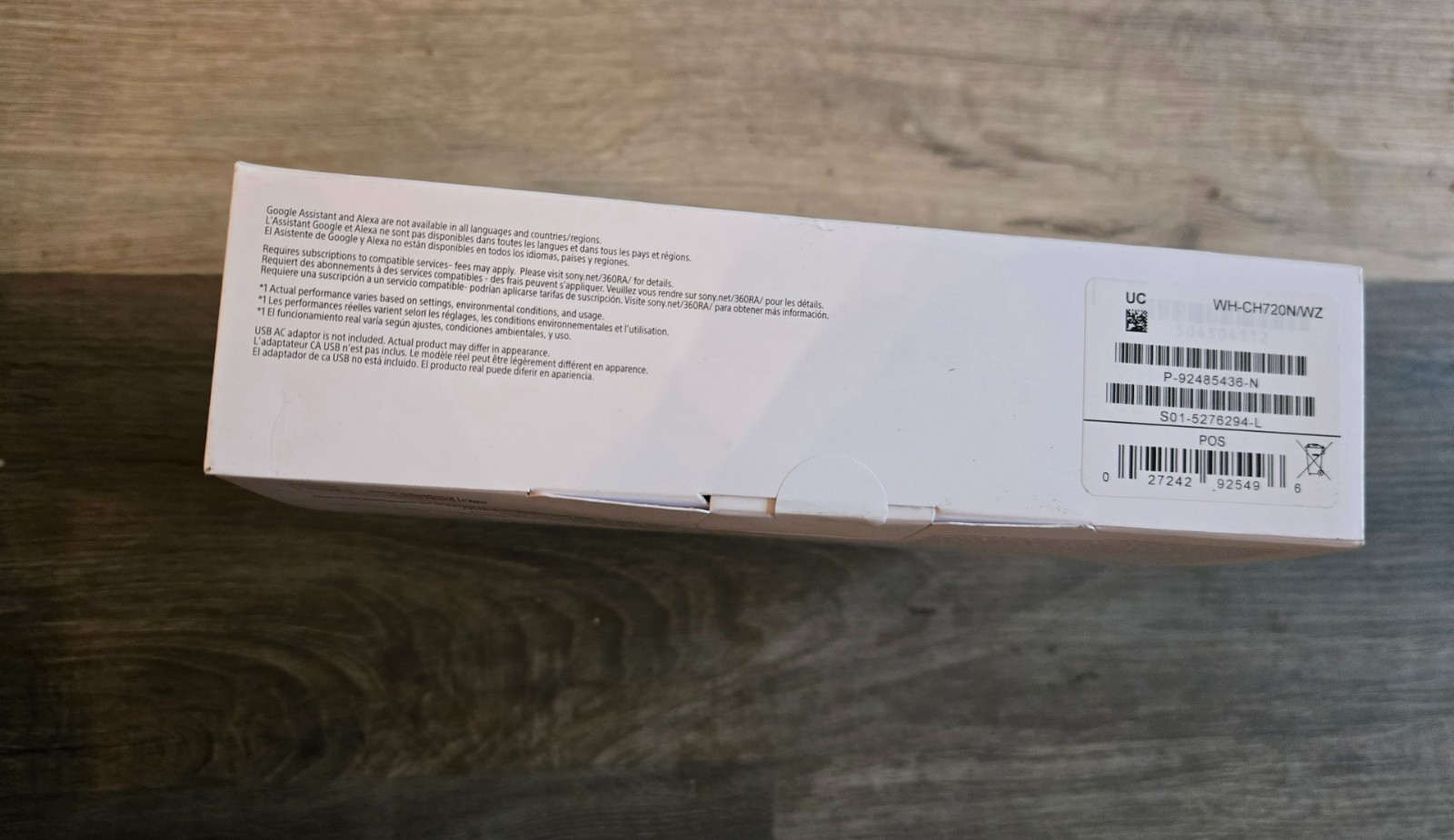 Sony WHCH720N Bluetooth Wireless Noise-Canceling Headphones – White