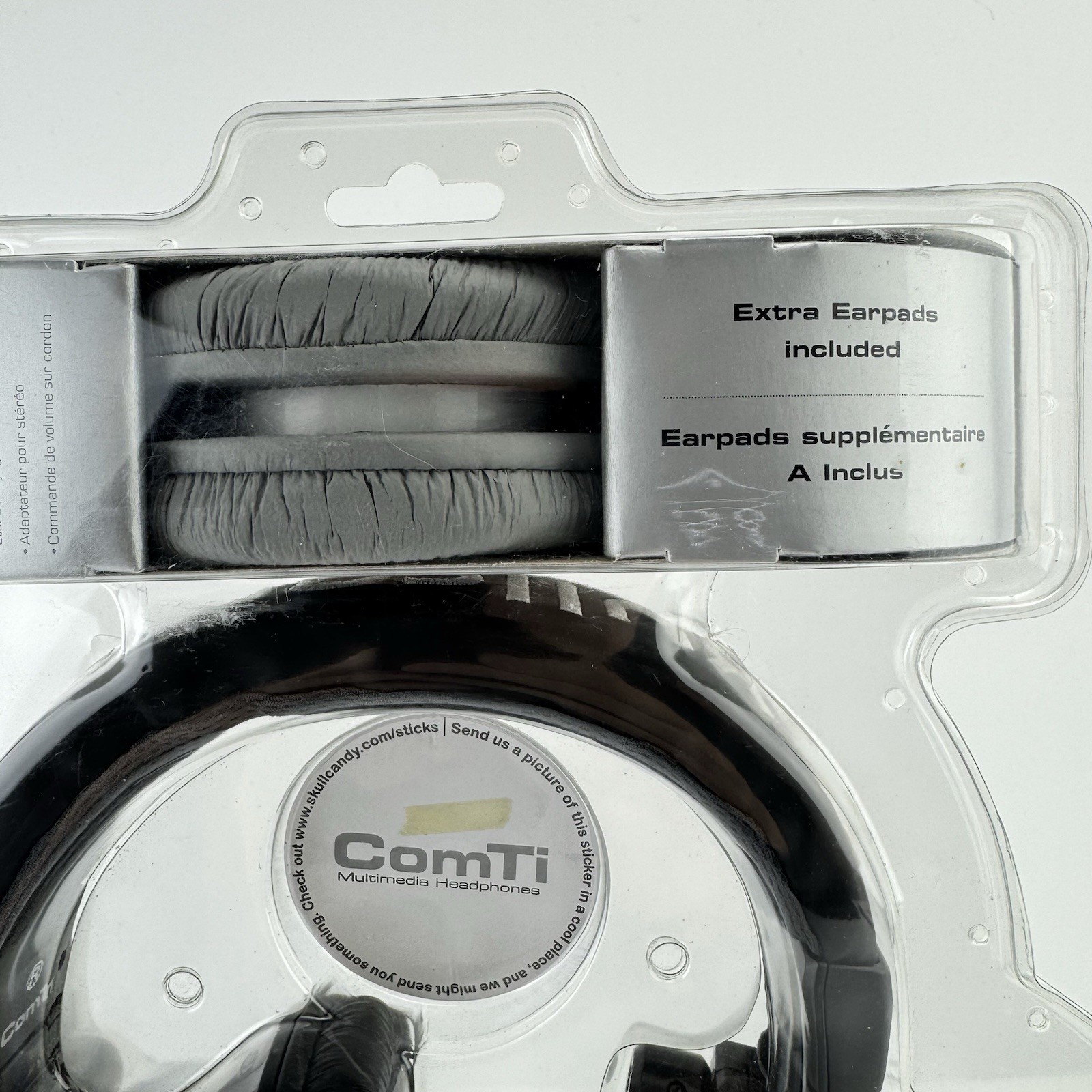 Skullcandy Ti Headphones 40mm ComTi Titanium Multimedia SC-ComTi SEALED Rare