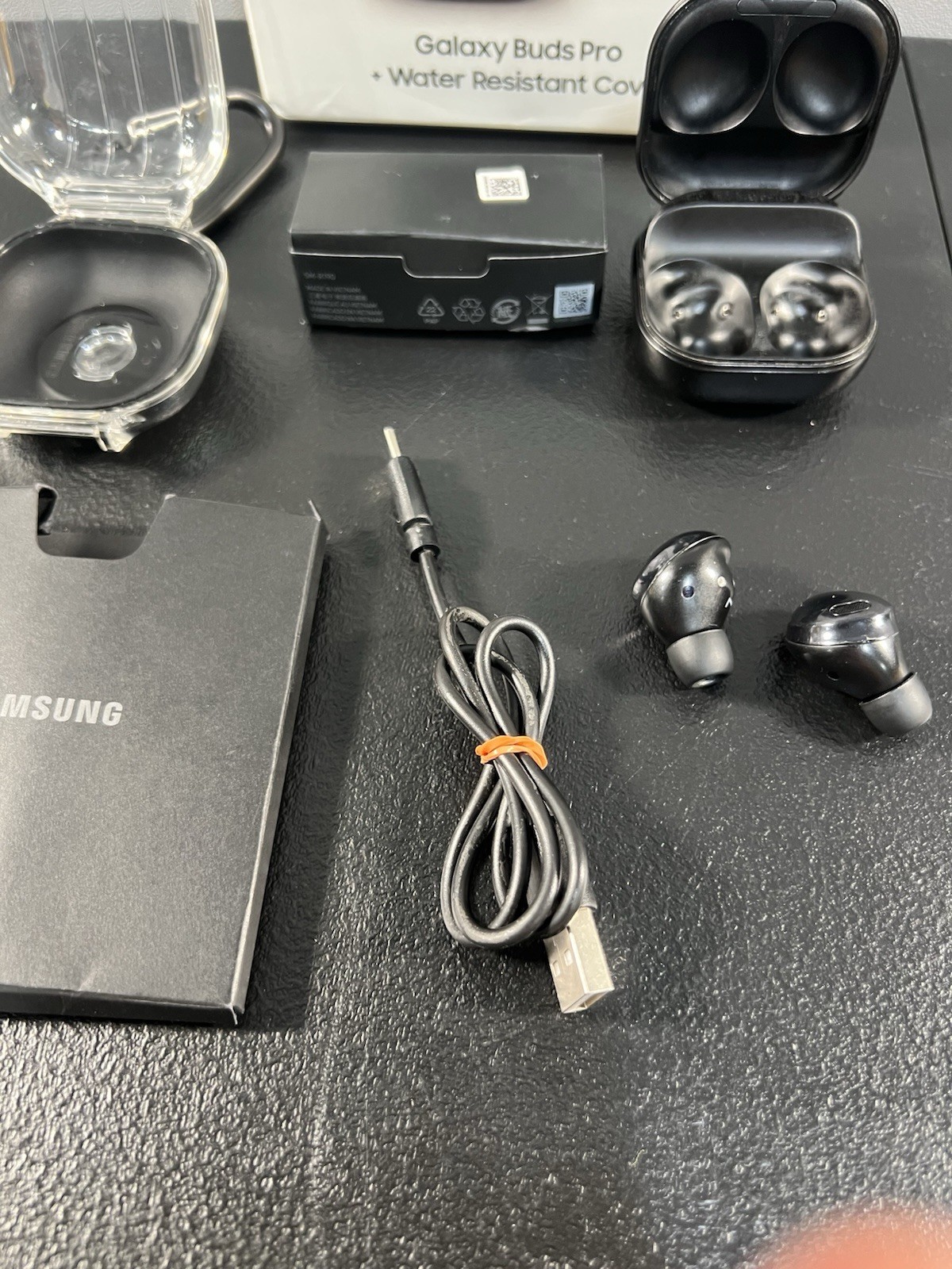 Samsung Galaxy Buds Pro Noise Cancelling Bluetooth Earbuds + Cover, Black
