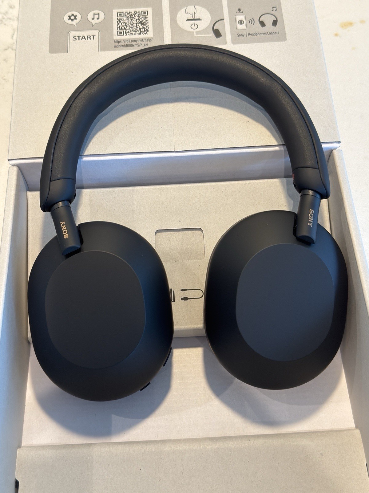 Sony WH-1000XM5/B Wireless Noise Canceling Over-Ear Headphones – w/ Case