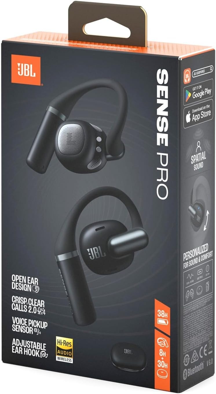 JBL – Sense Pro True Wireless Open-Ear Water/Sweat Proof Headphone Free Ship