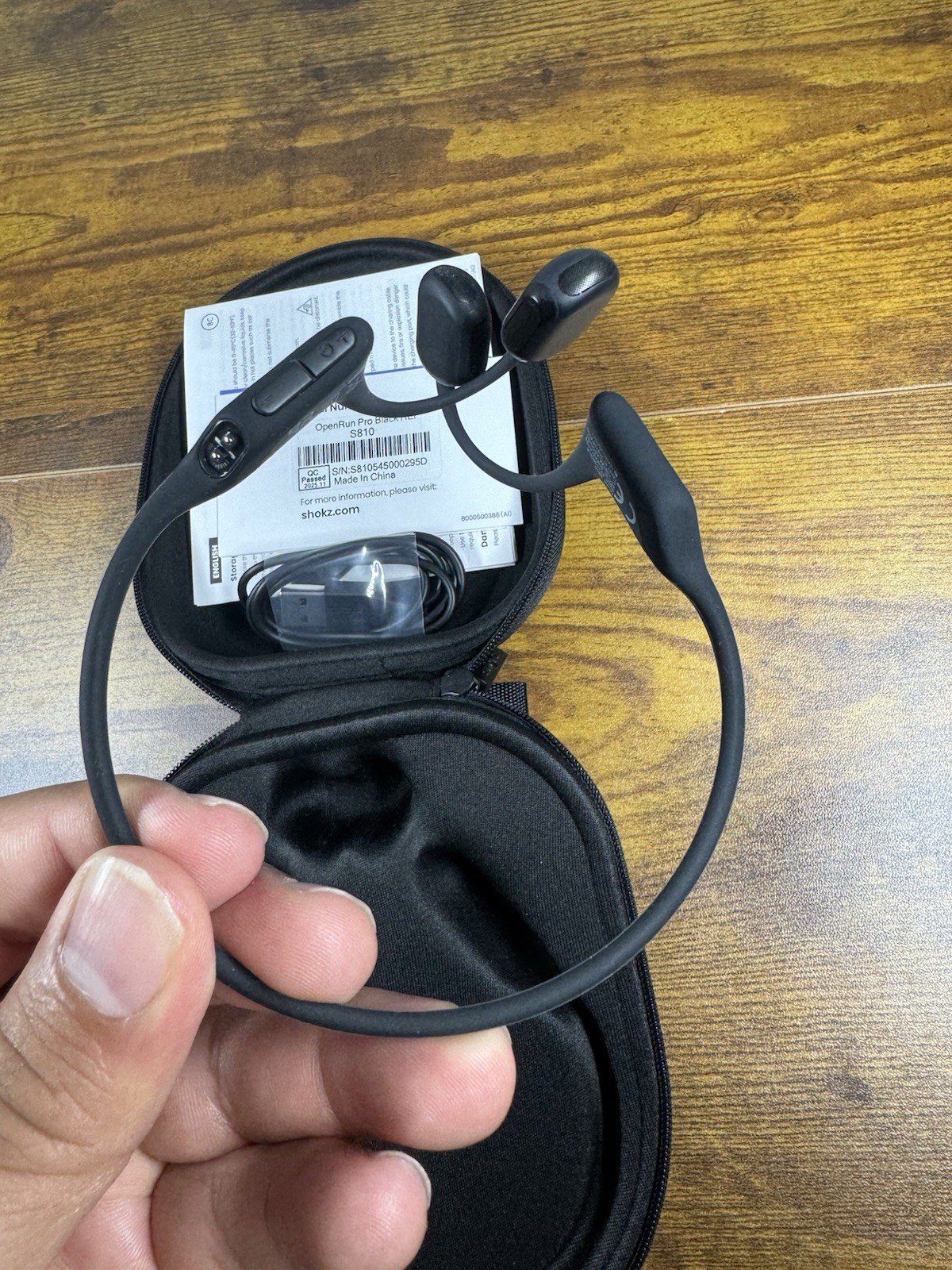 Shokz OpenRun Pro S810 Premium Bone Conduction Open Ear Bluetooth Headphones
