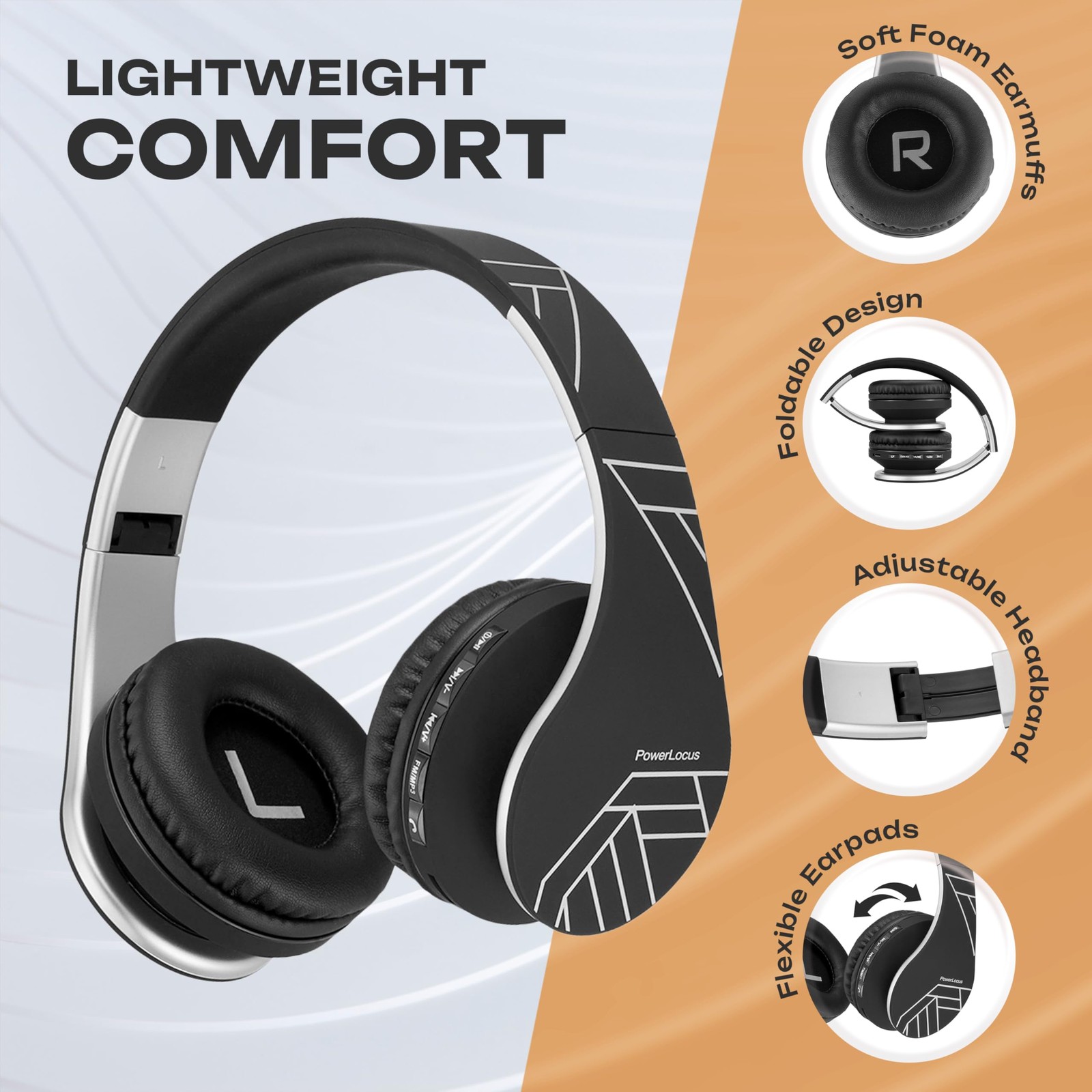 Audifonos Bluetooth Con Microfono Estéreo plegable inalámbrico y con cable NUEVO