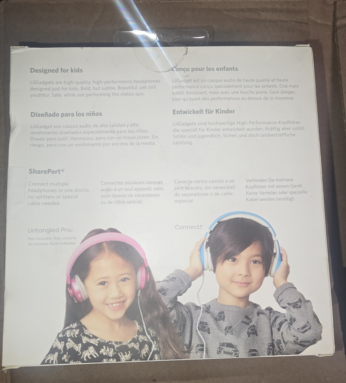 LilGadgets Kids Premium Volume Limited Wired Headphones w/ SharePort Connect+