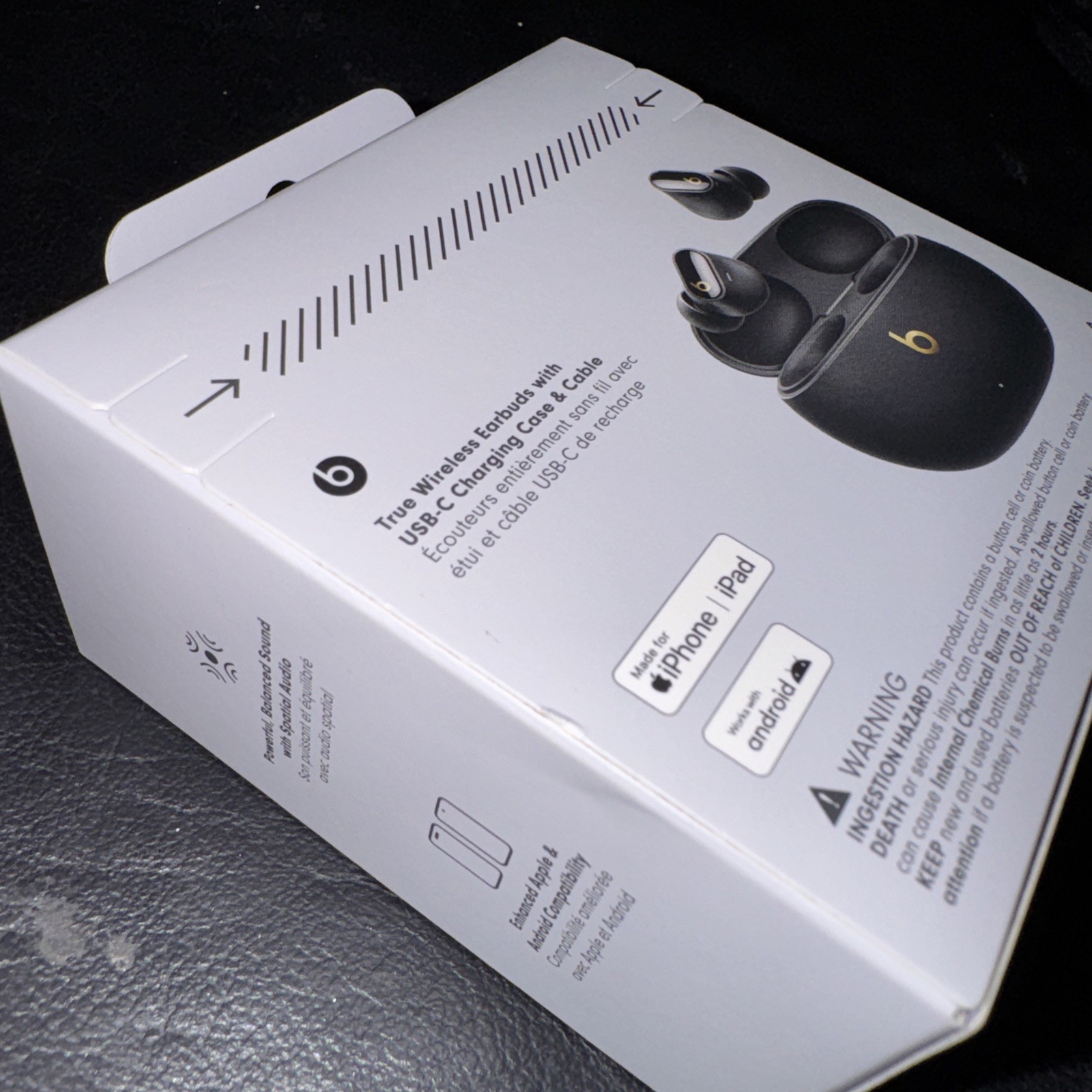 Beats Studio Buds + | True Wireless Noise Cancelling One Size, Black/Gold