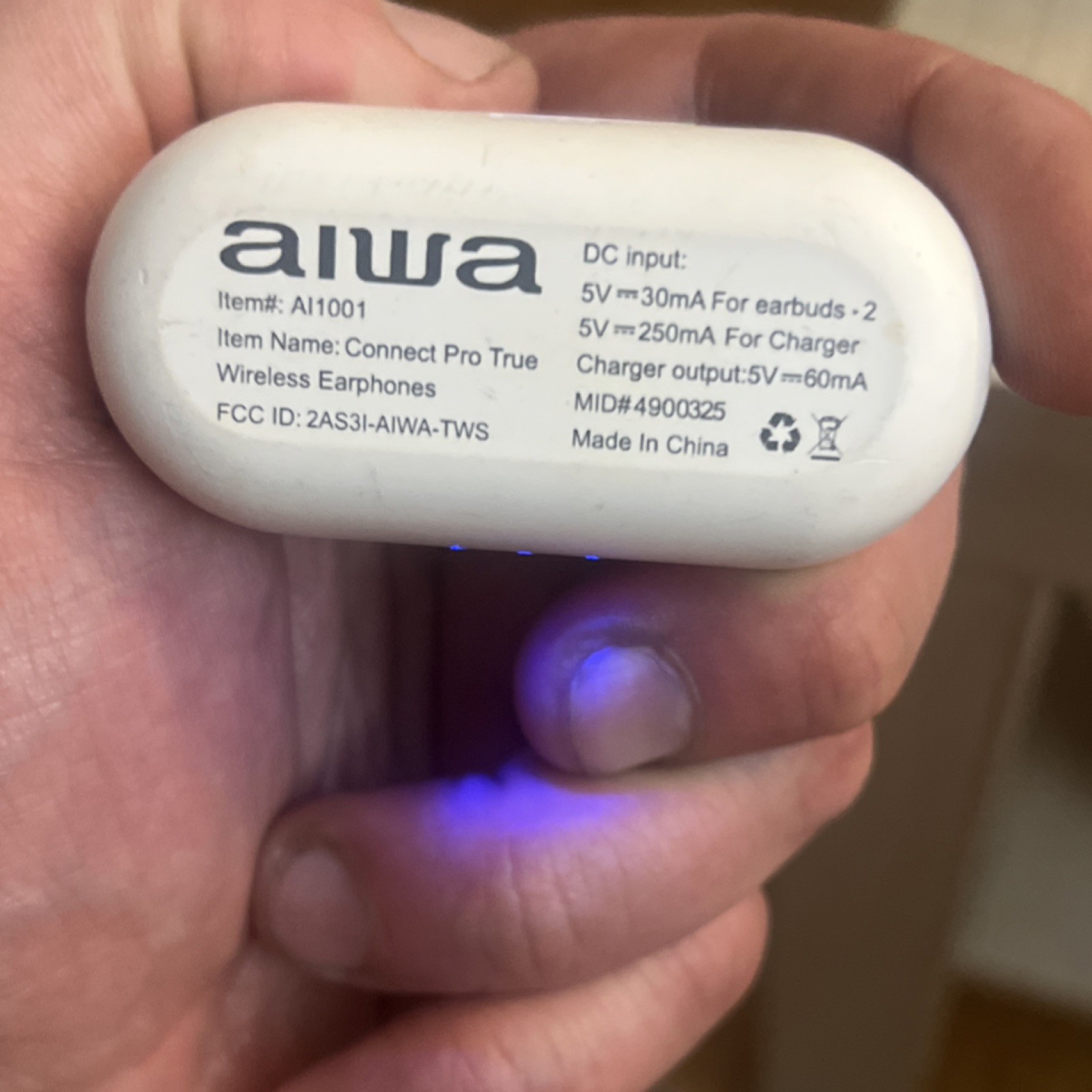 Final price! Will fit both ears so you know. Only one earbud, Aiwa Connect Pro