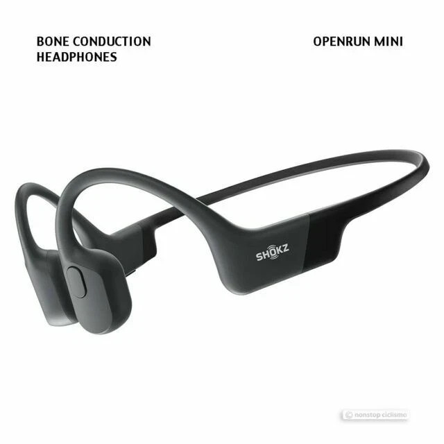 SHOKZ OpenRun MINI Wireless Bluetooth Bone-Conduction Sport Headphones – Black