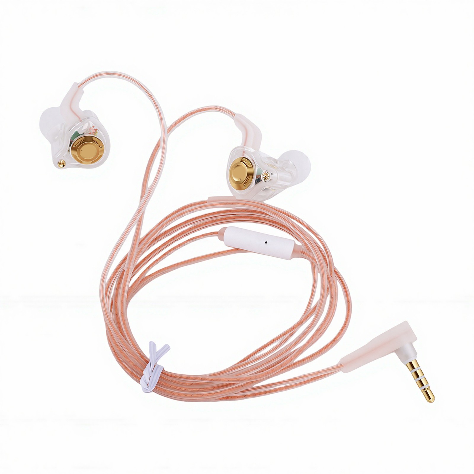 Wired Gaming Earbuds With Mic HiFi Deep Bass 3.5mm Wired IEM Gaming Headpho HCTQ