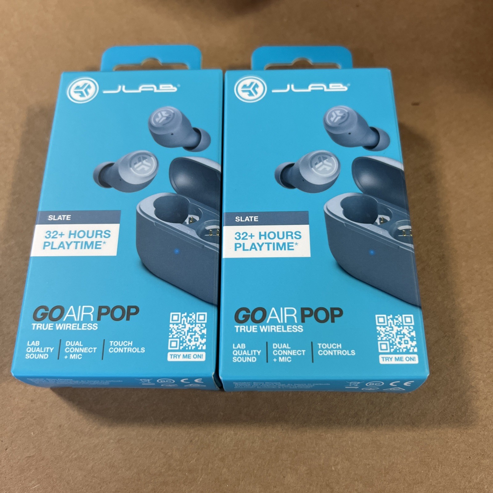 JLab EBGAIRPOPRSLT124 GO Air POP True Wireless In-Ear Headphones Slate Set 2