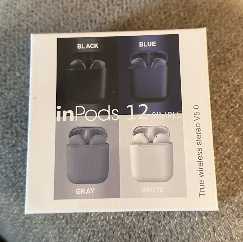 inPods 12 Wireless Stereo Bluetooth Earbuds **READ DESCRIPTION** unknown color