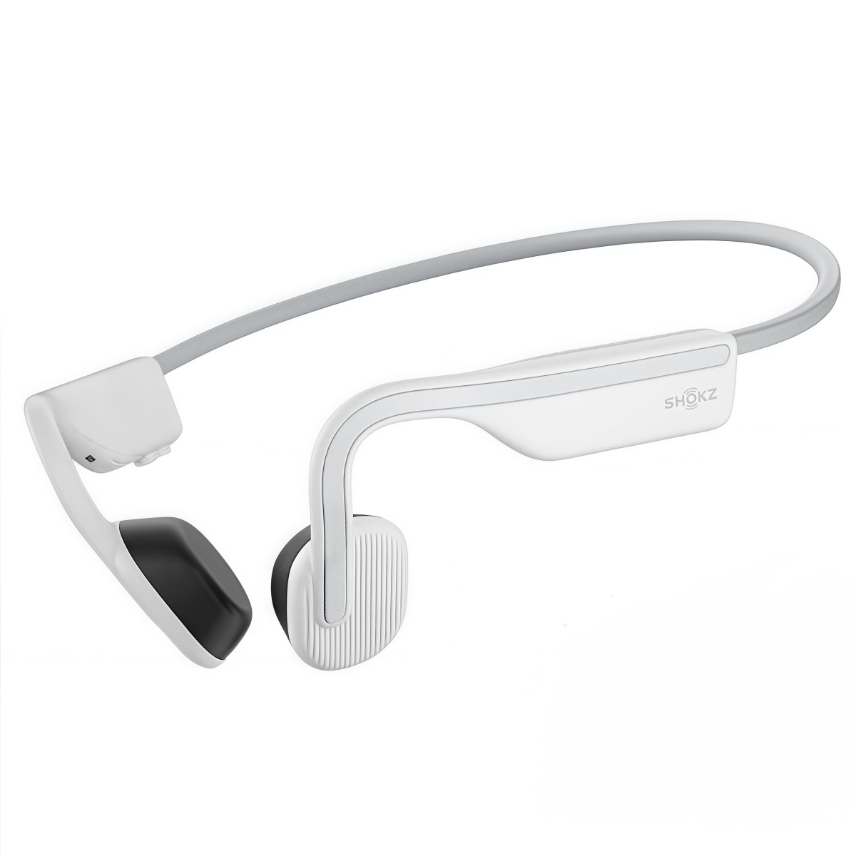 Shokz – OpenMove Bone Conduction Open Ear Lifestyle/Sport Headphones – White