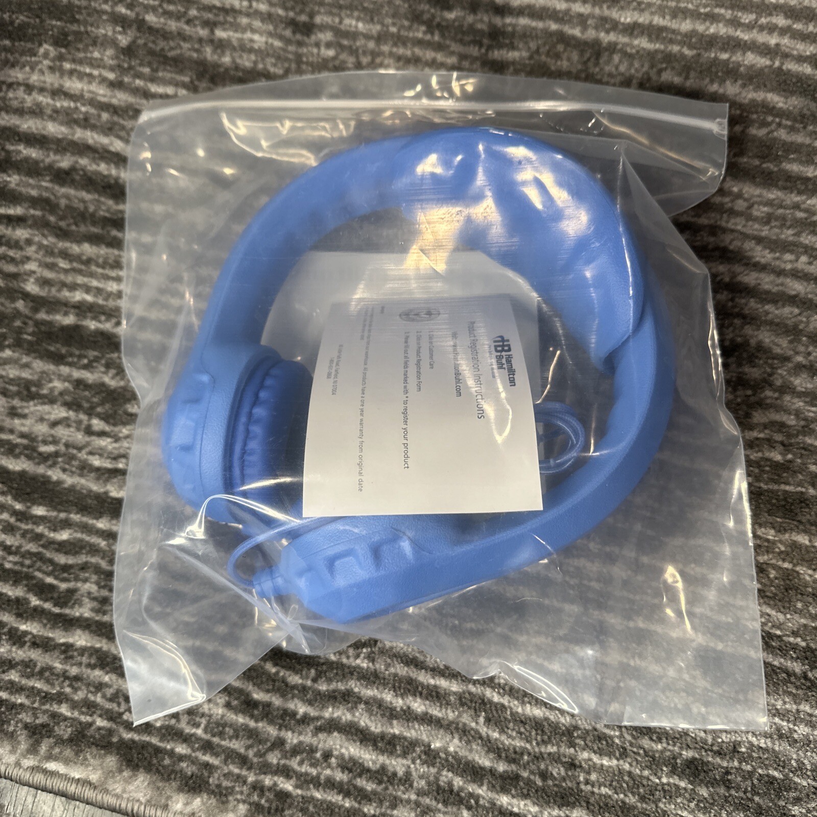 Hamilton Buhl Headphones Flex-Phones Stereo Blue Kids Industructable Tough New